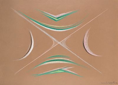 Senza titolo (1980), pastello su cartoncino