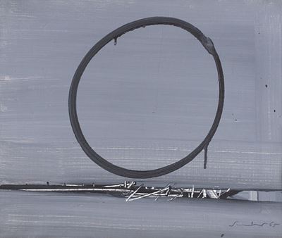 Momento 9, olio su tela, 1965