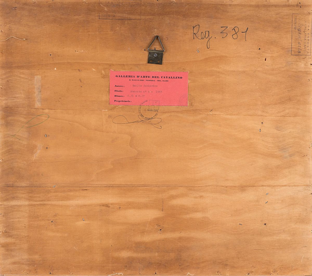 Emilio Scanavino - Momento 9, olio su tela, 1965