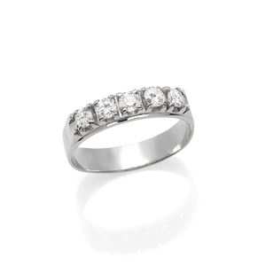 ANELLO A RIVIÉRE IN ORO E DIAMANTI