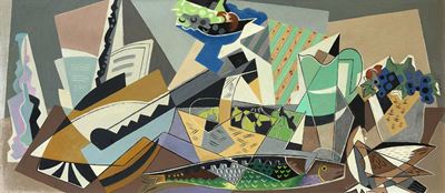 Natura morta, 1954, olio su tavola
