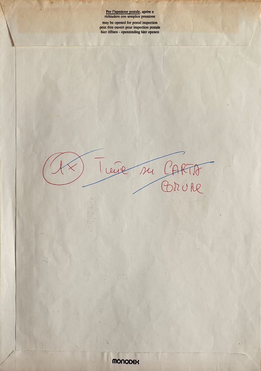 Emilio Prini - Senza titolo, biro su carta, 1992