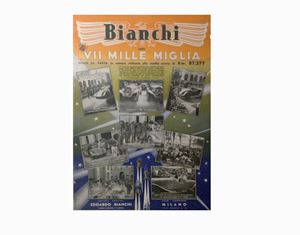 1933, Poster Bianchi nella VII Mille Mig