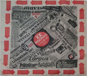 Foulard XX Mille Miglia del 1953