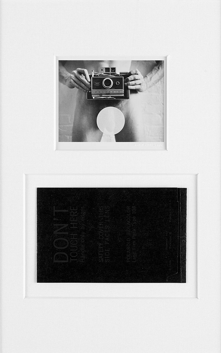 Robert Mapplethorpe - Self-portrait, 1973 Polaroid CM 10 X 10