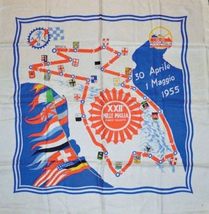   Foulard Mille Miglia 1955 - 