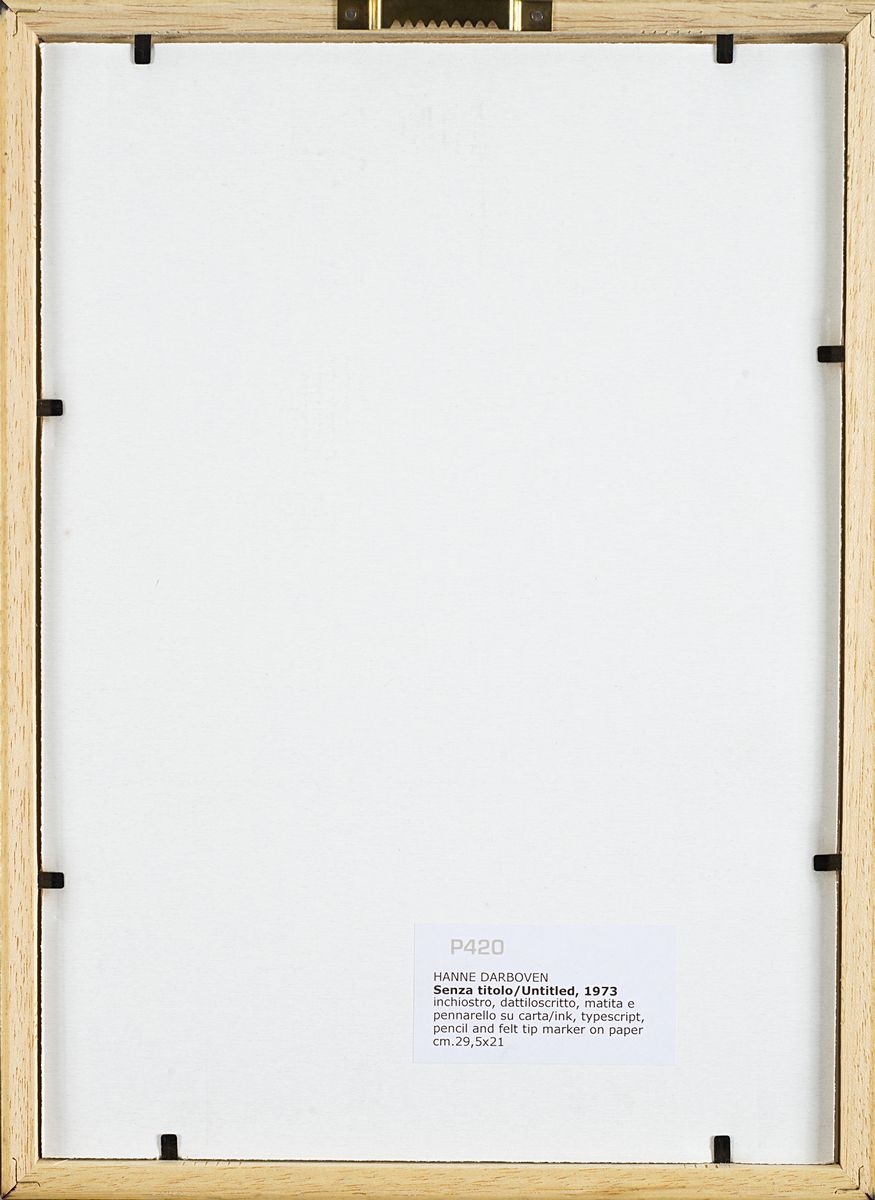 Hanne Darboven - Senza titolo, 1973, tecnica mista su carta