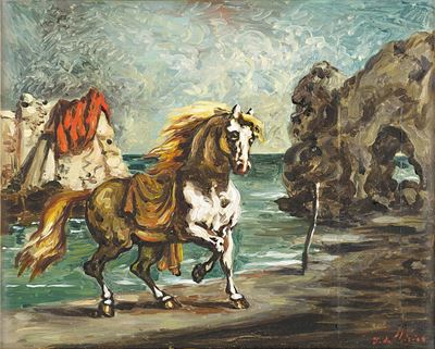 Cavallo in riva al mare