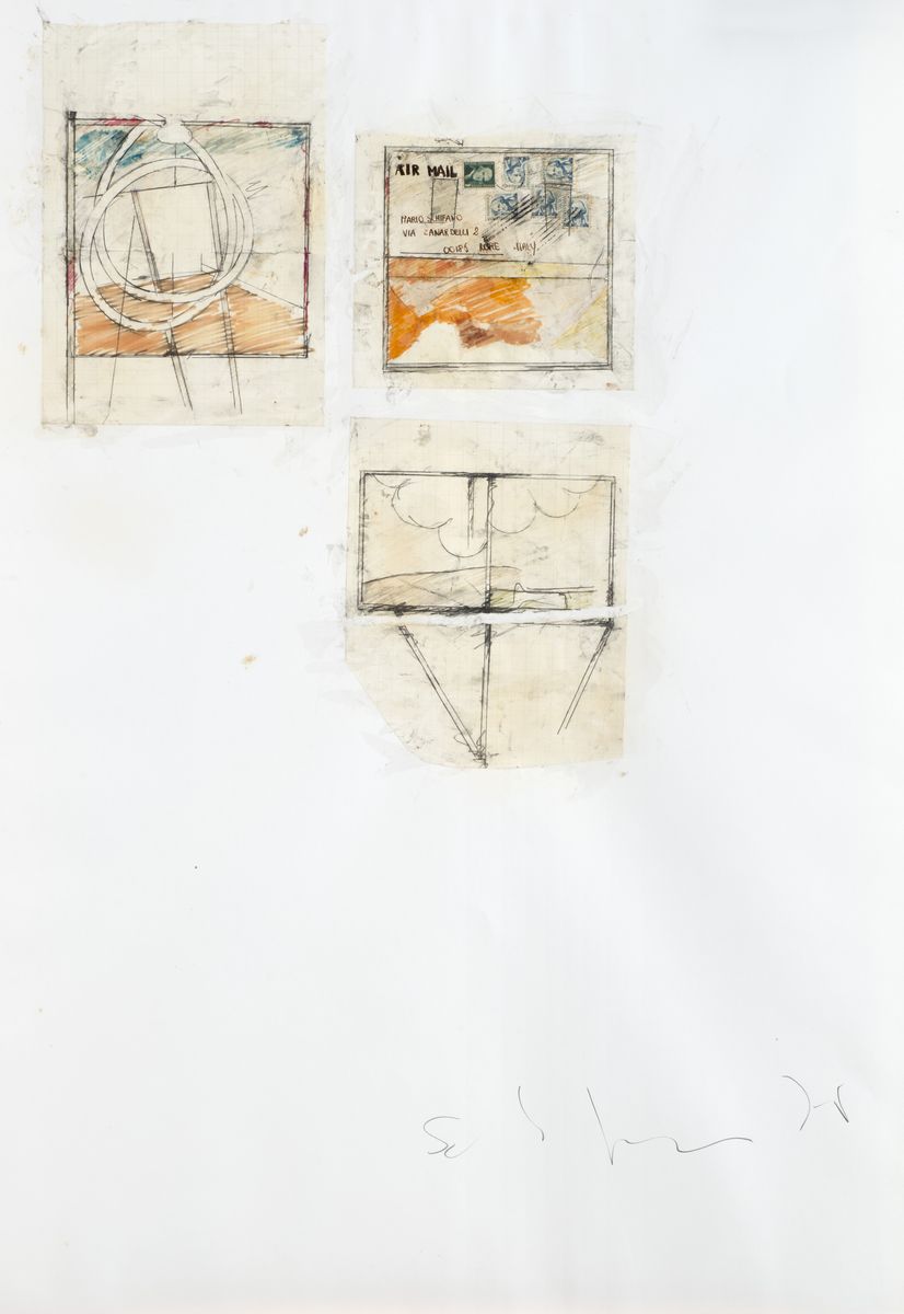 Mario Schifano - Senza titolo (due opere), 1978, tecnica mista e collage