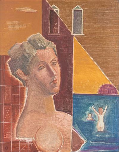 Tristezza (1961), olio su tela, cm 60x84