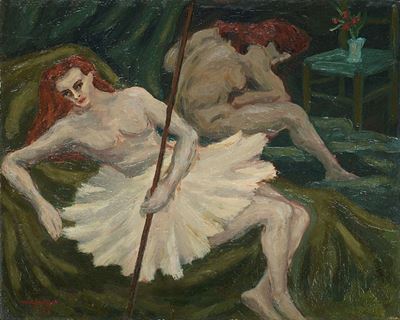 Ballerine, olio su tavola, 1940
