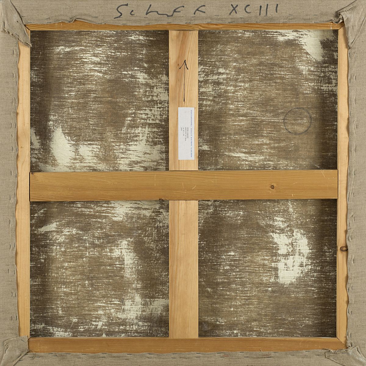Peter Schuyff - Senza titolo, 1993, acrilico su tela, 92x92 cm