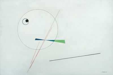 Composizione, olio su tavola, 1942
