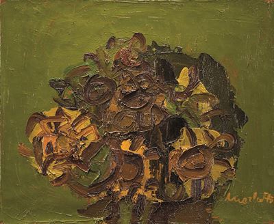 Girasoli, olio su tela