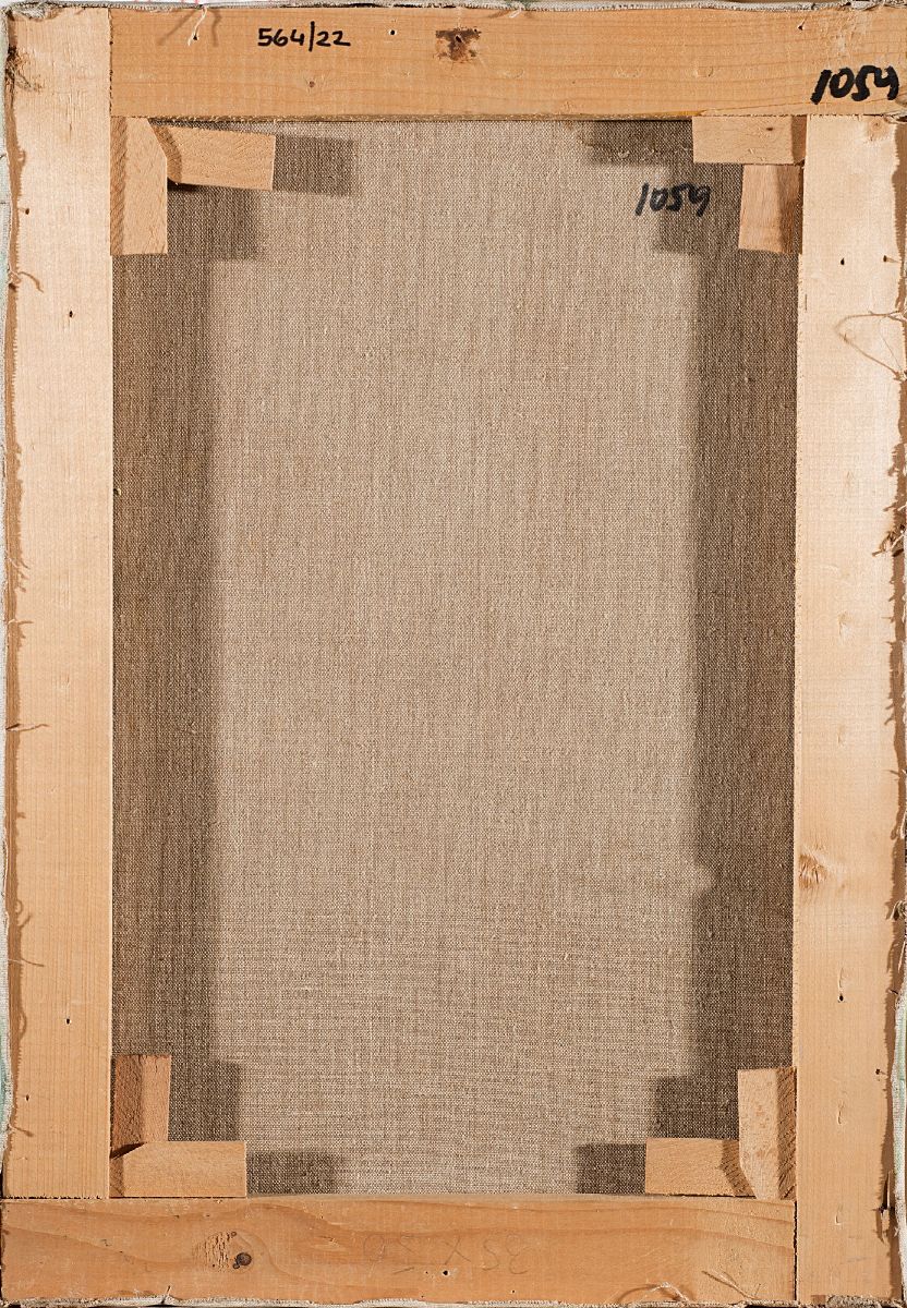 Fiorenzo Tomea - Vaso di fiori, olio su tela, cm 50x35
