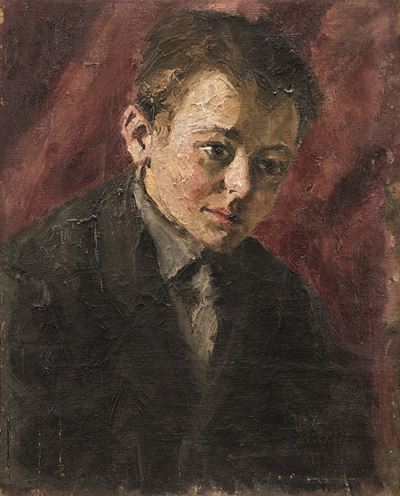 Ragazzo mantovano, olio su tela, 1922