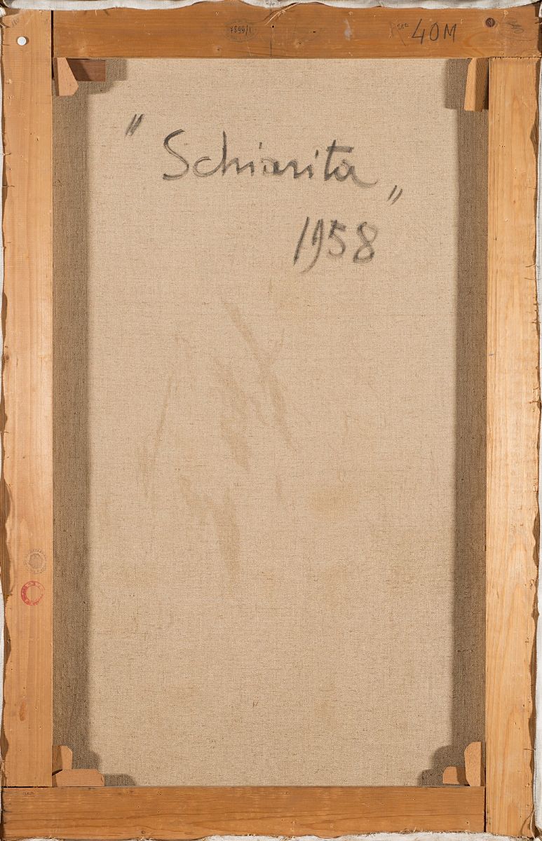 Giuseppe Ajmone - Schiarita (1958), olio su tela