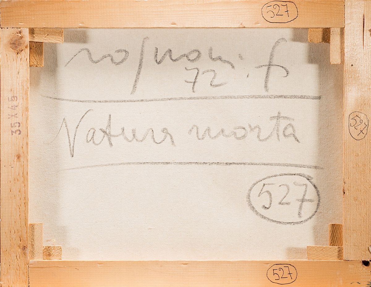 Franco Rognoni - Natura morta, tecnica mista su tela, 1972