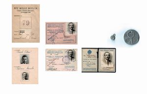 Lotto costituito da libretto vettura e d