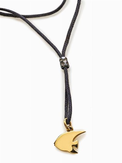 Dodo Pomellato, Pendente Pesce Angelo in oro giallo 18K