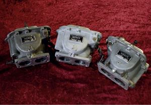 Tre carburatori Weber 40 DCM 1 montati t