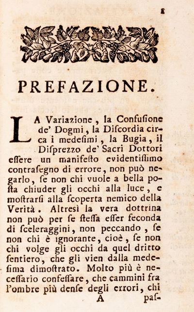 Effetti della Pretesa Riforma di Lutero, e Calvino, e del Giansenismo