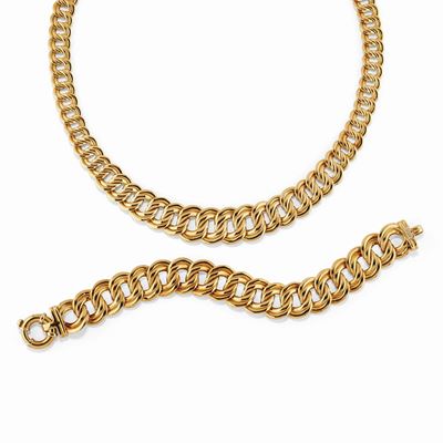Parure Demi, collana e bracciale in oro giallo 18K