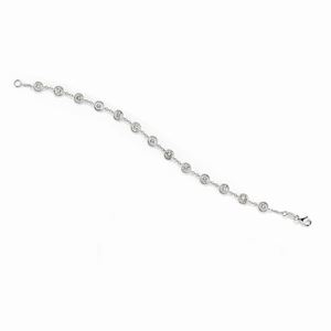A 18K white gold and diamond bracelet