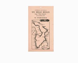 1947, il percorso della XIV Mille Miglia