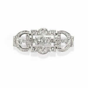 Spilla con diamanti, 1930 circa