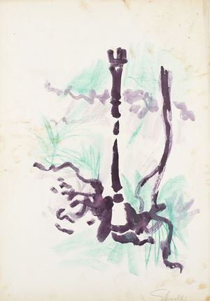 Senza titolo - verde e rosso