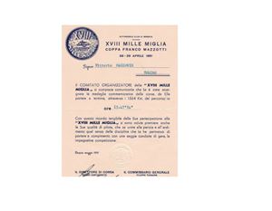 Lettera di assegnazione a Vittorio Mazzo