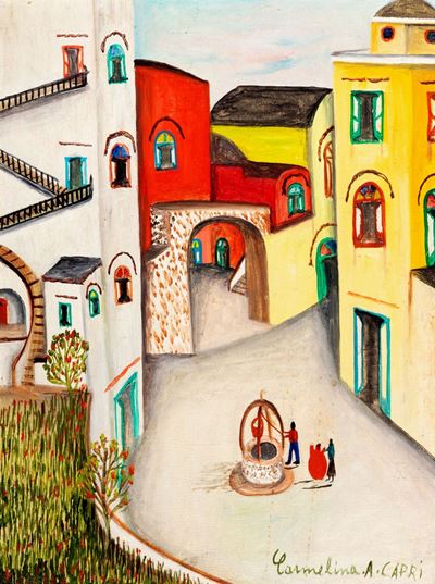 Il Pozzo, olio su tela, 1962