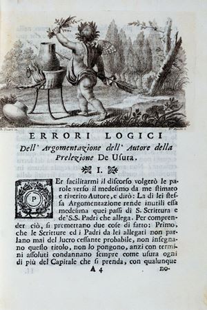 Riflessioni intorno alla logica di una prelezione sopra l&#39;usura