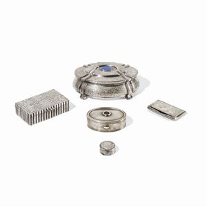 Lotto di cinque argenti, Italia XX secolo