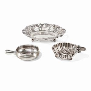 Lotto di tre argenti, Italia XX secolo