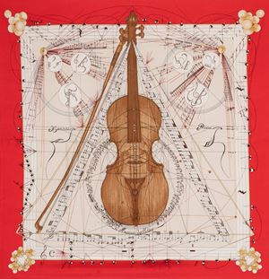 Hermès - Foulard Musique de Sph&#232;res