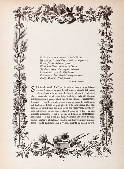 La Moda a Venezia nel Secolo XVIII, 1931: 13 Fogli Sciolti con Modelli di Abiti e 6 Cataloghi di ...