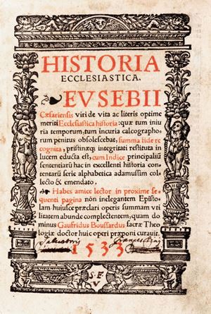 Historia Ecclesiastica quam dominus Gaufridus Boussardus curavit