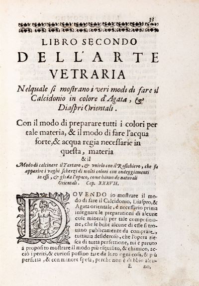 L’arte Vetraria Distinta in Libri Sette