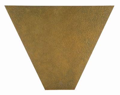 Vela di volta d'oro, tecnica mista su lastra di alluminio