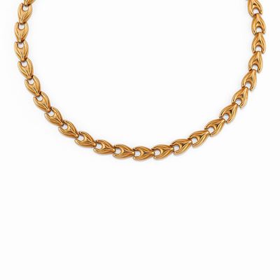 Collana in oro giallo 18K, Peso 35 g, Lunghezza 43 cm
