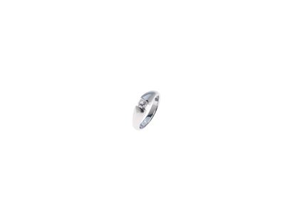 Anello in Oro e Diamante Solitario a Fa