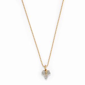 A 18K two-color gold and diamond necklace