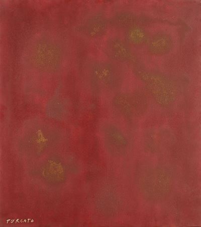 Composizione, 1969, olio e tecnica mista su tela