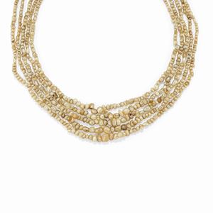 Collana con perle naturali