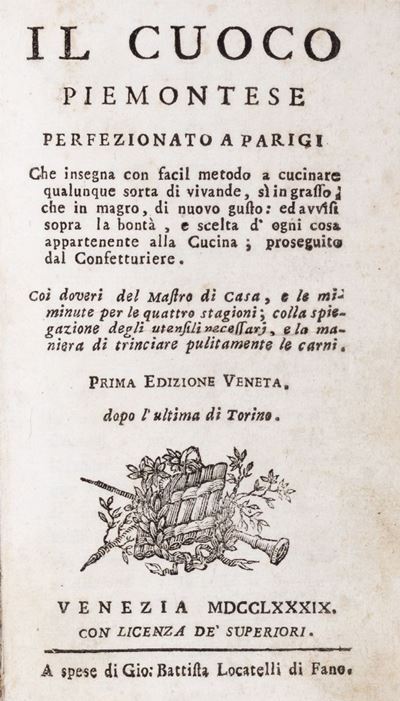 Il Cuoco Piemontese Perfezionato a Parigi