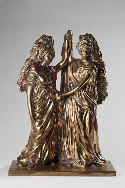 Le Sibille, bronzo lucidato e patinato