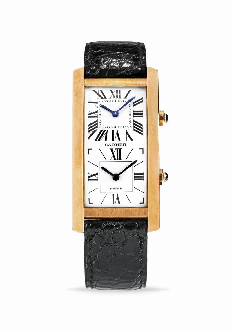 Cartier Cartier Tank Cintr e Double Time Zone 90s Watches