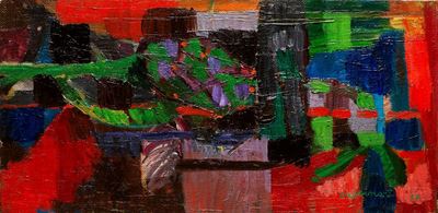 Natura morta, olio su tela, 1957